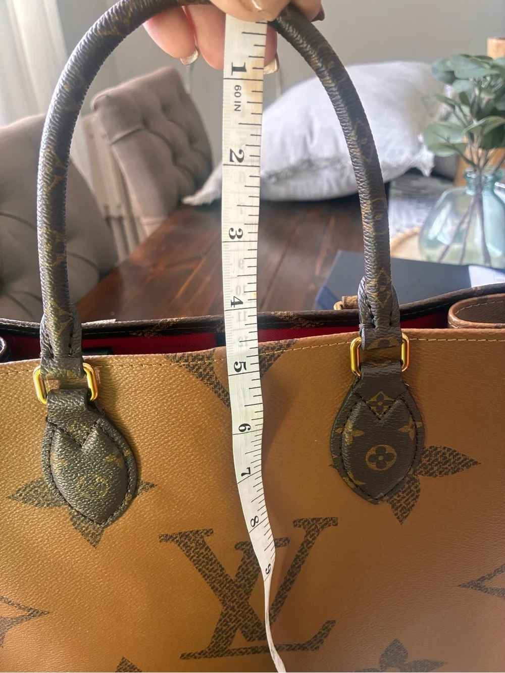 Louis Vuitton Monogram Giant Pattern Tote in Brown